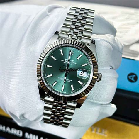 Rolex Datejust 41 watch: Oystersteel and white gold.